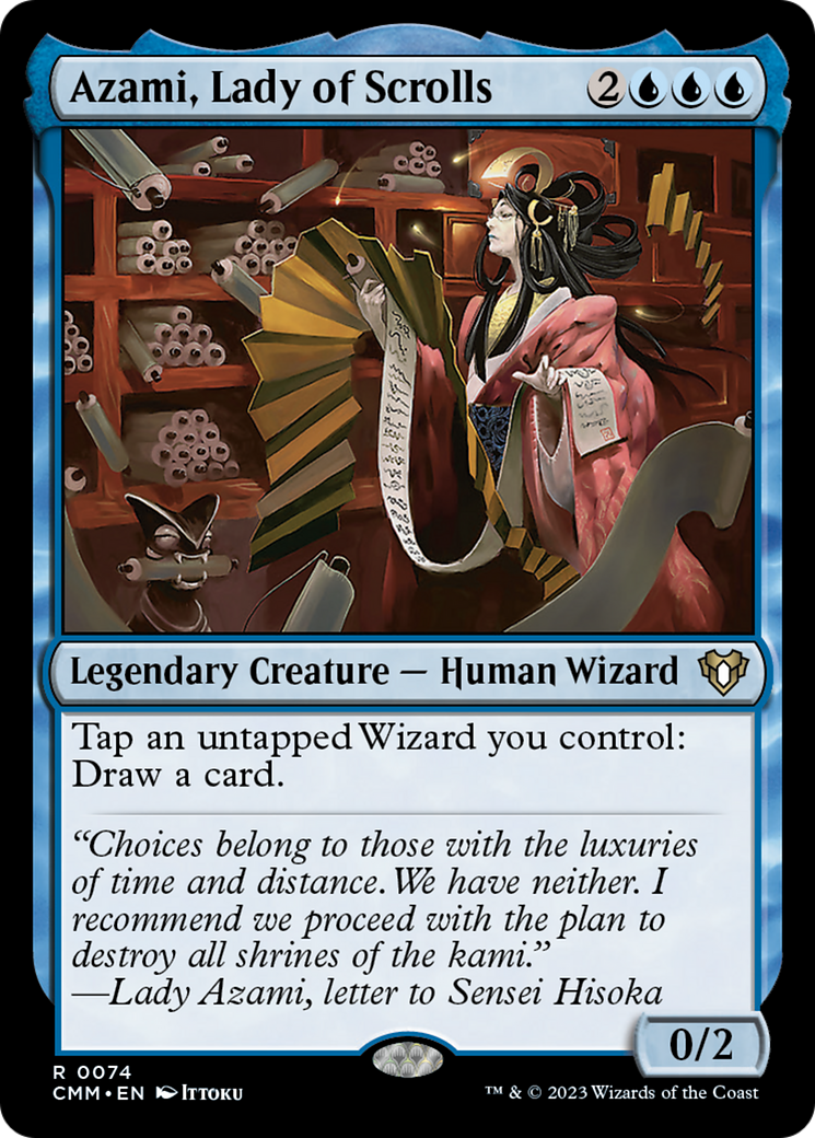 Azami, Lady of Scrolls [Commander Masters] | Chromatic Games