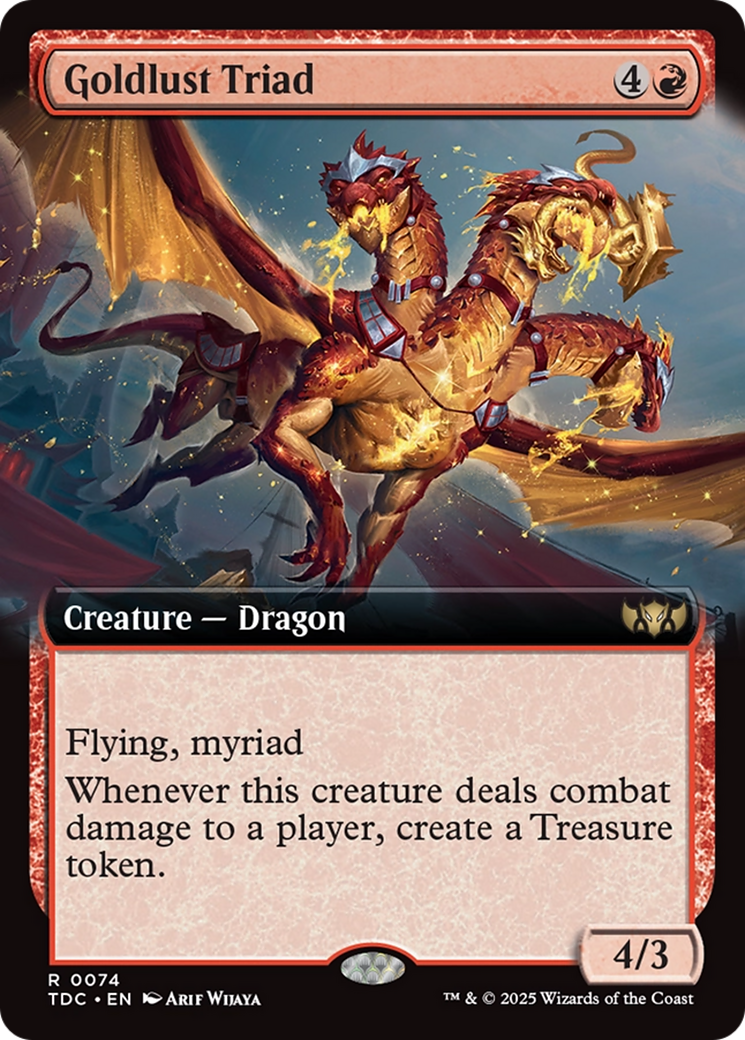 Goldlust Triad (Extended Art) [Tarkir: Dragonstorm Commander] | Chromatic Games