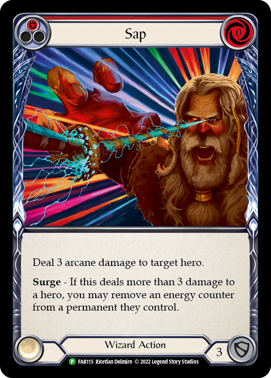 Sap (Red) [FAB115] (Promo)  Rainbow Foil | Chromatic Games