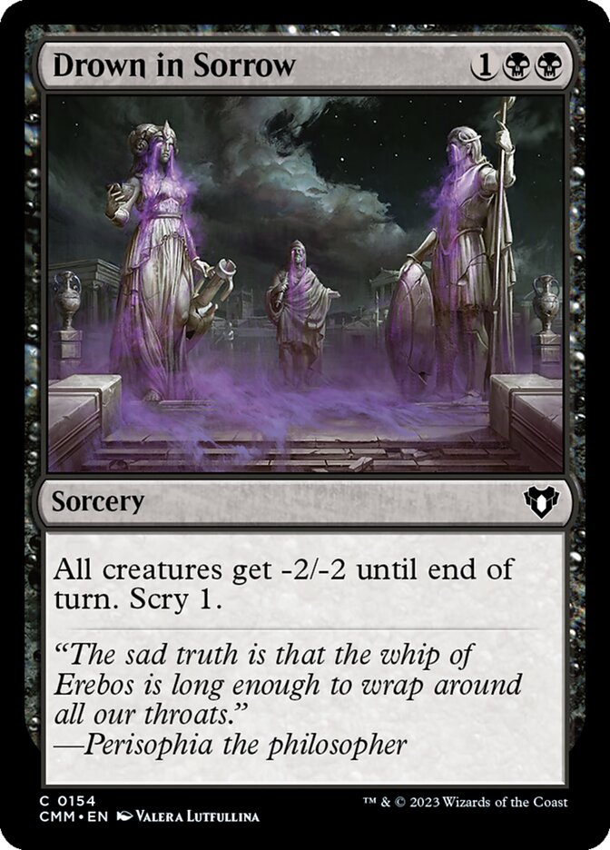 Drown in Sorrow 154/451 (Commander Masters)  - Foil | Chromatic Games