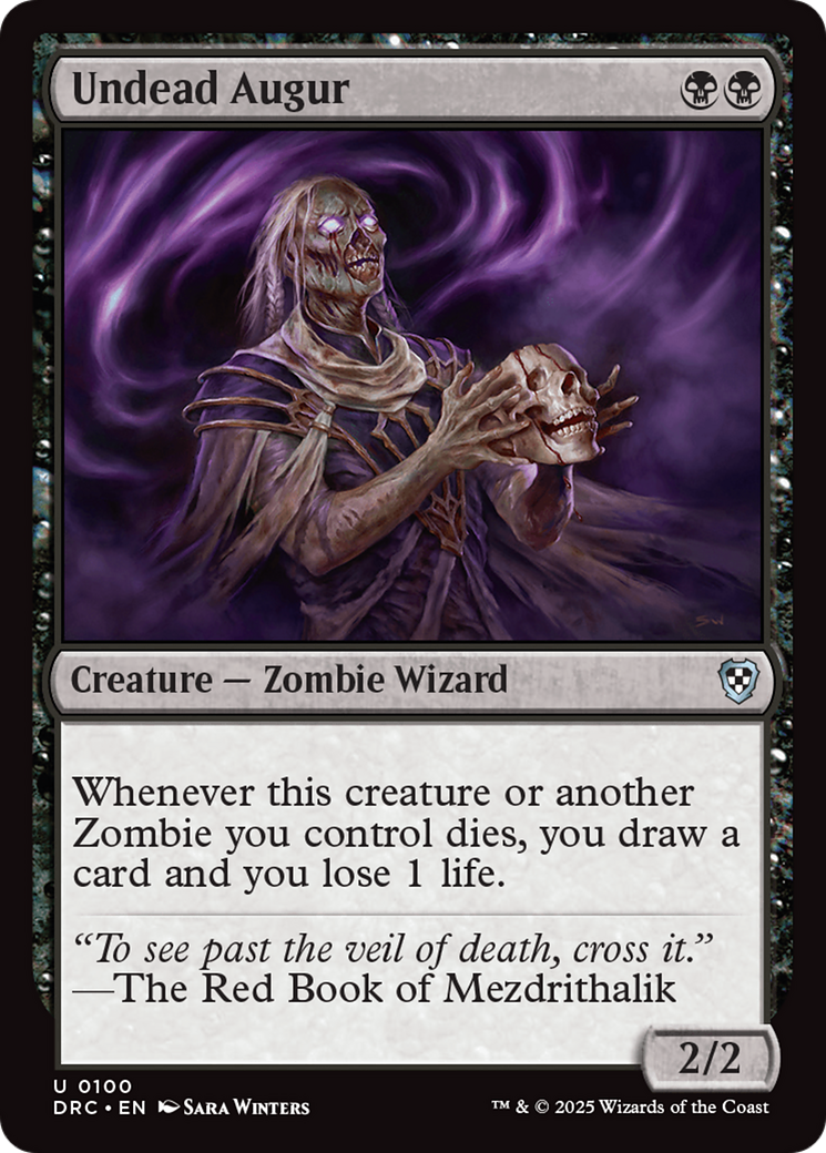 Undead Augur [Aetherdrift Commander] | Chromatic Games