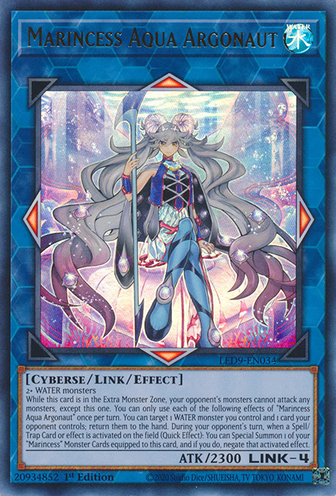 Marincess Aqua Argonaut [LED9-EN034] Ultra Rare | Chromatic Games