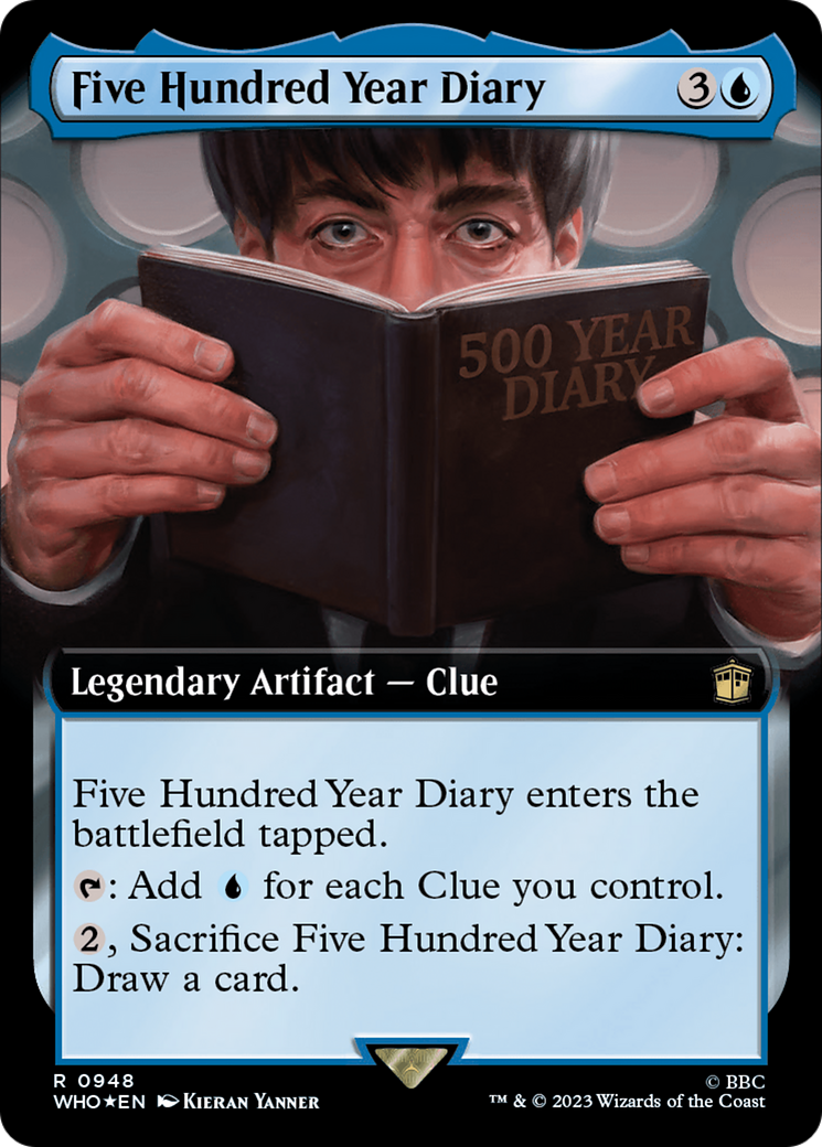 Five Hundred Year Diary (Extended Art) (Surge Foil) [Doctor Who] | Chromatic Games