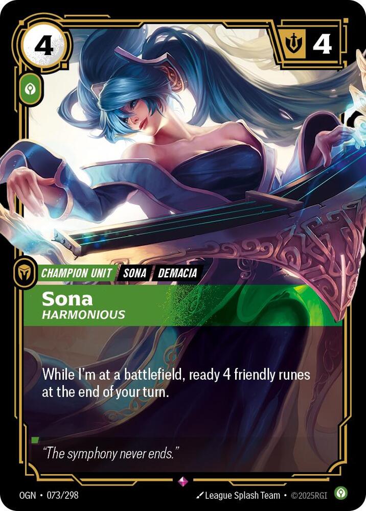 Sona - Harmonious 073/298 (Origins)  - Foil | Chromatic Games
