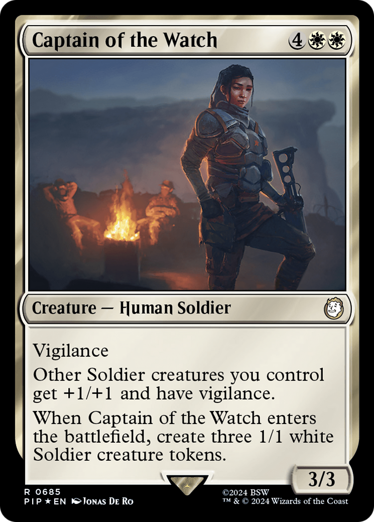 Captain of the Watch (Surge Foil) [Fallout] | Chromatic Games