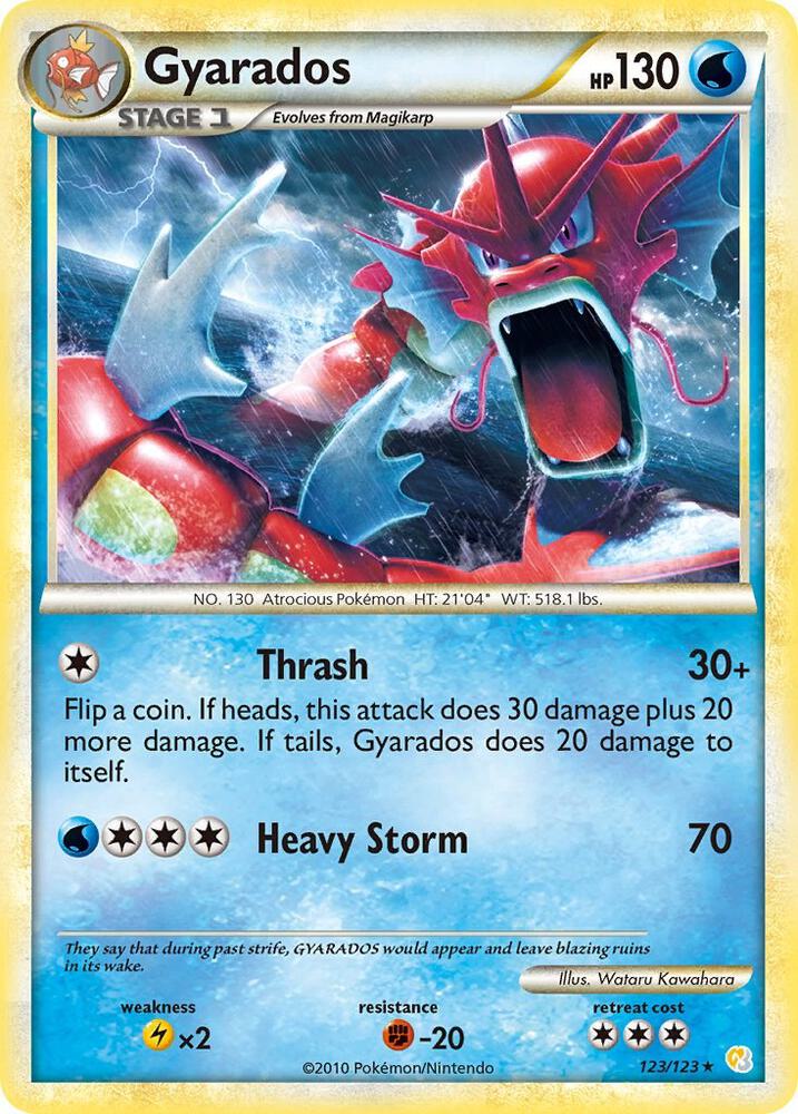 Gyarados Red 123/123 (HeartGold SoulSilver)  - Reverse Holofoil | Chromatic Games