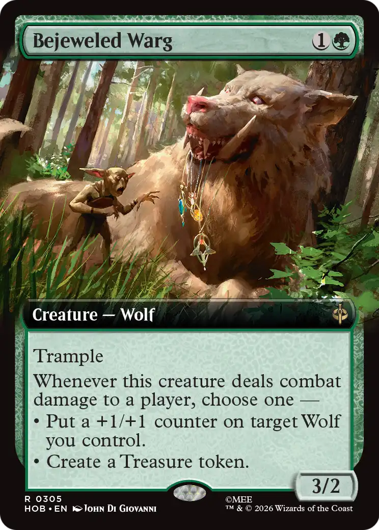 Bejeweled Warg (Extended Art) [The Hobbit] | Chromatic Games