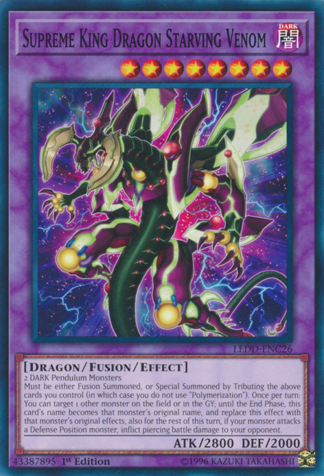 Supreme King Dragon Starving Venom [LEDD-ENC26] Common | Chromatic Games