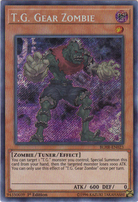 T.G. Gear Zombie [BLHR-EN023] Secret Rare | Chromatic Games