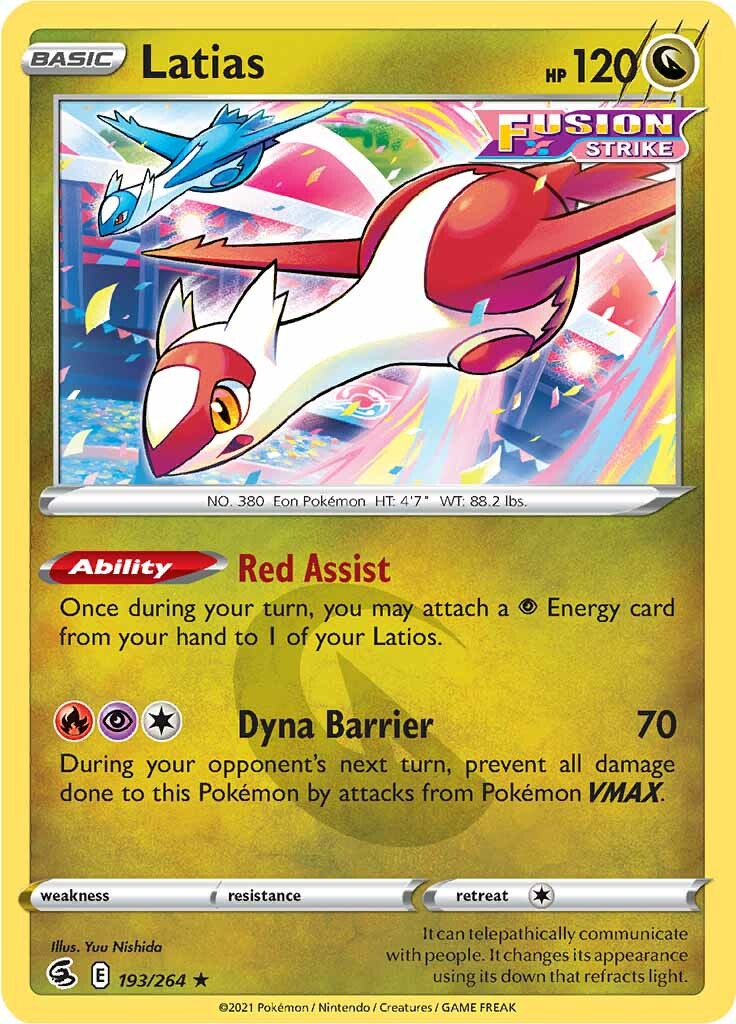 Latias (193/264) [Sword & Shield: Fusion Strike] | Chromatic Games