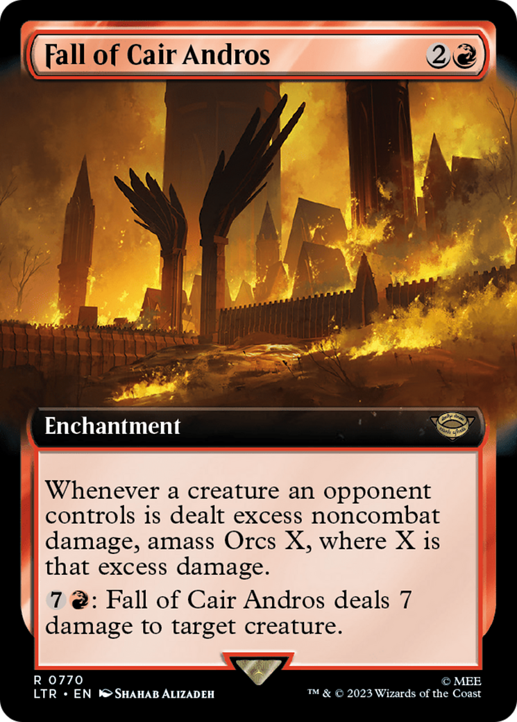 Fall of Cair Andros (Extended Art) (Surge Foil) [The Lord of the Rings: Tales of Middle-Earth] | Chromatic Games