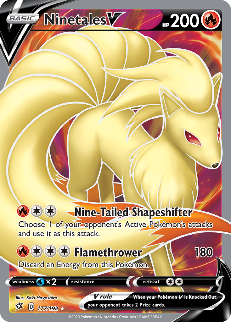 Ninetales V (177/192) [Sword & Shield: Rebel Clash] | Chromatic Games