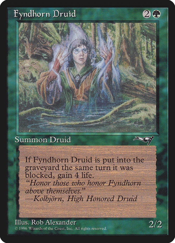 Fyndhorn Druid (Blue Flames) [Alliances] | Chromatic Games