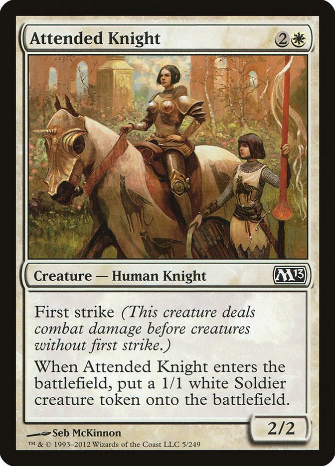Attended Knight 5 (Magic 2013 (M13))  | Chromatic Games