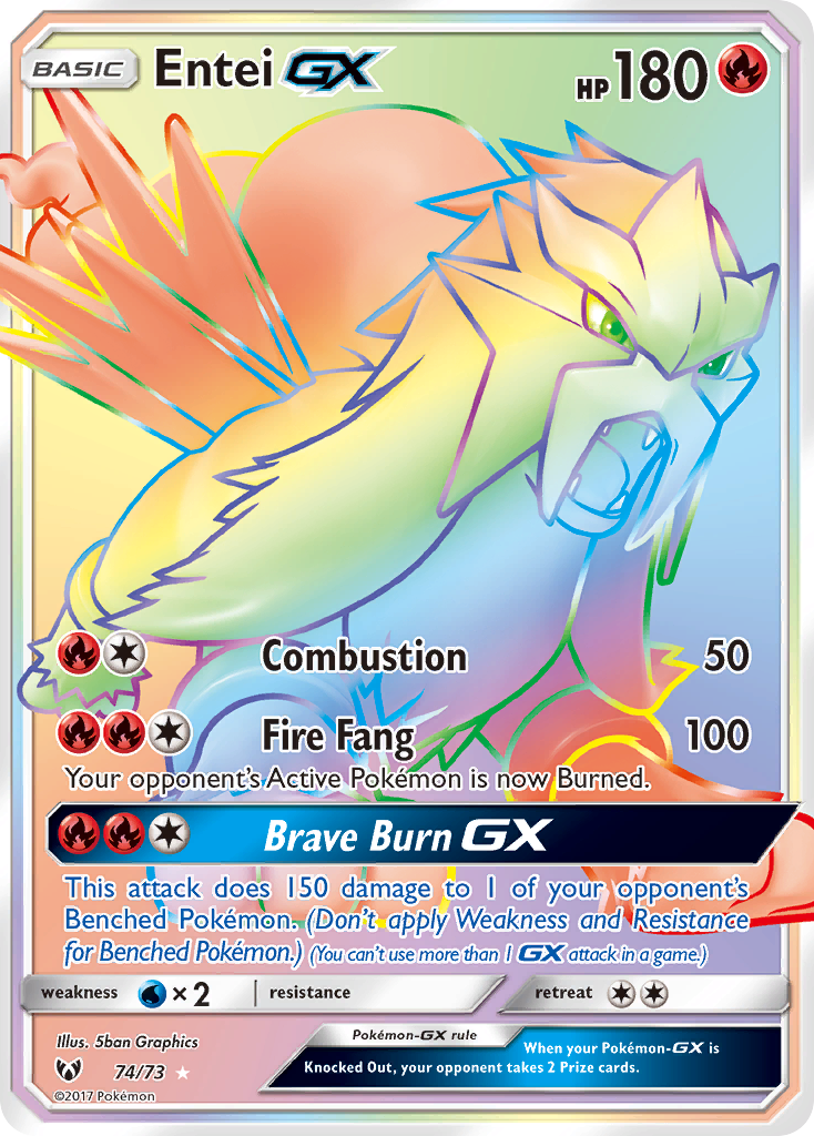 Entei GX (74/73) [Sun & Moon: Shining Legends] | Chromatic Games