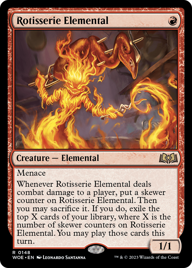 Rotisserie Elemental [Wilds of Eldraine] | Chromatic Games