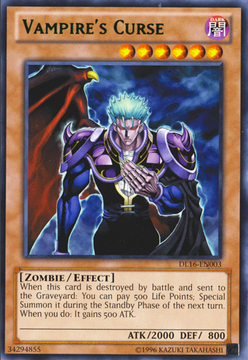 Vampire's Curse (Green) [DL16-EN003] Rare | Chromatic Games