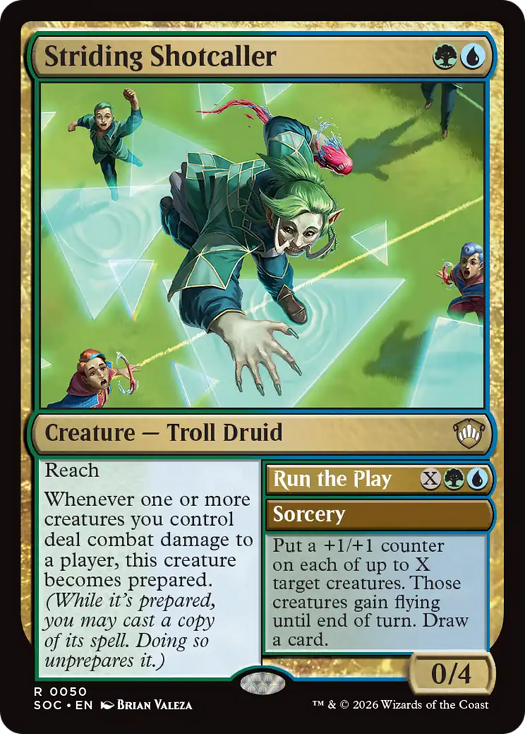 Striding Shotcaller [Secrets of Strixhaven Commander] | Chromatic Games