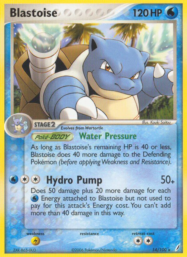 Blastoise (14/100) (Theme Deck Exclusive) [EX: Crystal Guardians] | Chromatic Games