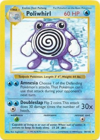 Poliwhirl (38/102) [Base Set Shadowless Unlimited] | Chromatic Games