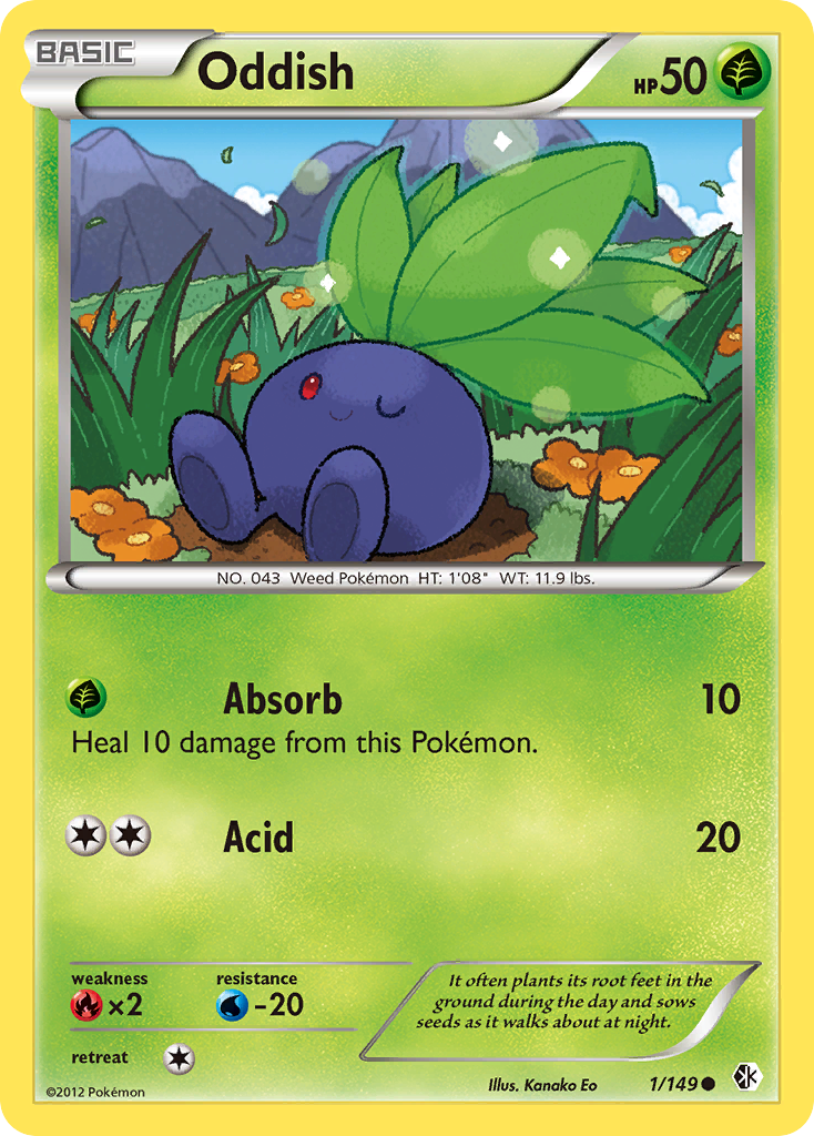 Oddish (1/149) [Black & White: Boundaries Crossed] | Chromatic Games