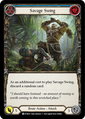 Savage Swing (Blue) [U-WTR022] (Welcome to Rathe Unlimited)  Unlimited Rainbow Foil | Chromatic Games
