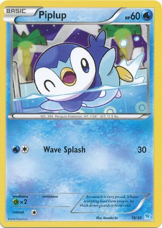 Piplup (16/30) [XY: Trainer Kit 3 - Suicune] | Chromatic Games