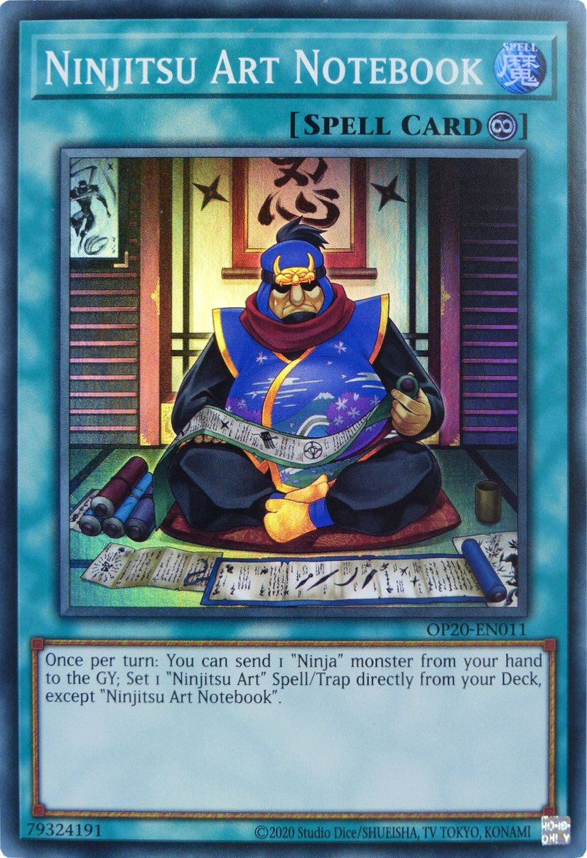 Ninjitsu Art Notebook [OP20-EN011] Super Rare | Chromatic Games