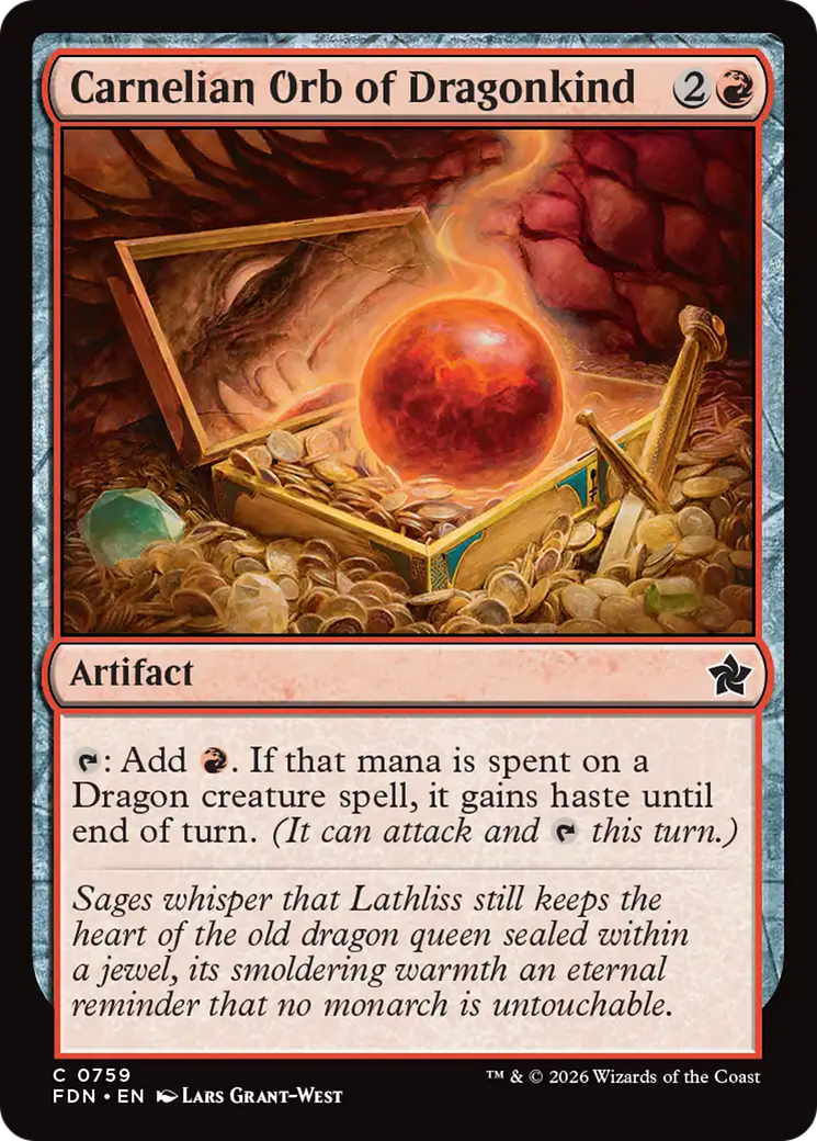 Carnelian Orb of Dragonkind (0759) [Foundations] | Chromatic Games