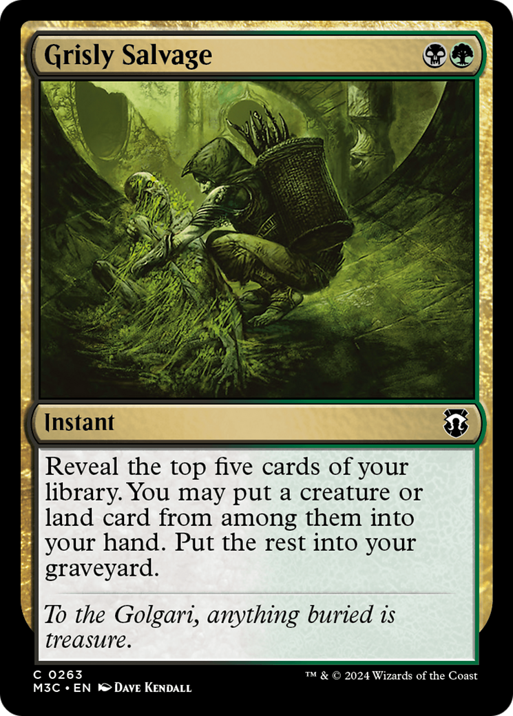 Grisly Salvage (Ripple Foil) [Modern Horizons 3 Commander] | Chromatic Games