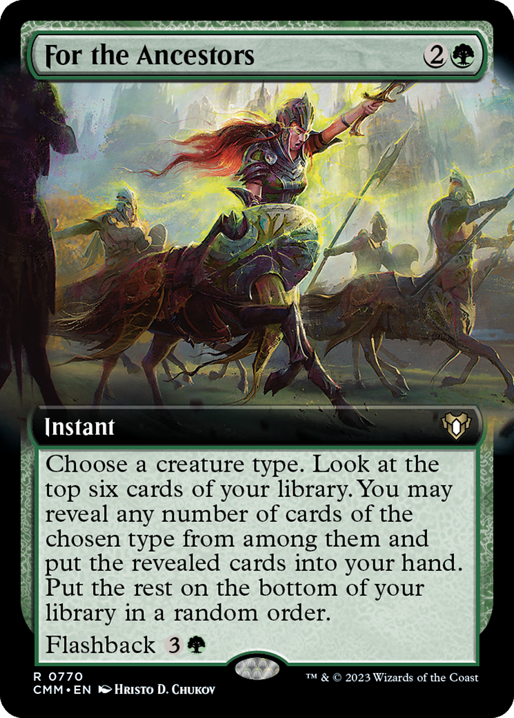 For the Ancestors (Extended Art) [Commander Masters] | Chromatic Games