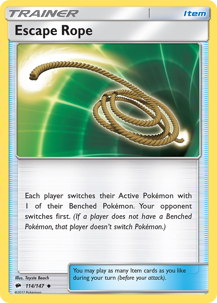 Escape Rope (114/147) [Sun & Moon: Burning Shadows] | Chromatic Games