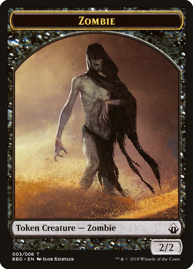 Zombie Token [Battlebond Tokens] | Chromatic Games