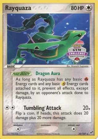 Rayquaza (22/107) (Gym Challenge Promo) [EX: Deoxys] | Chromatic Games