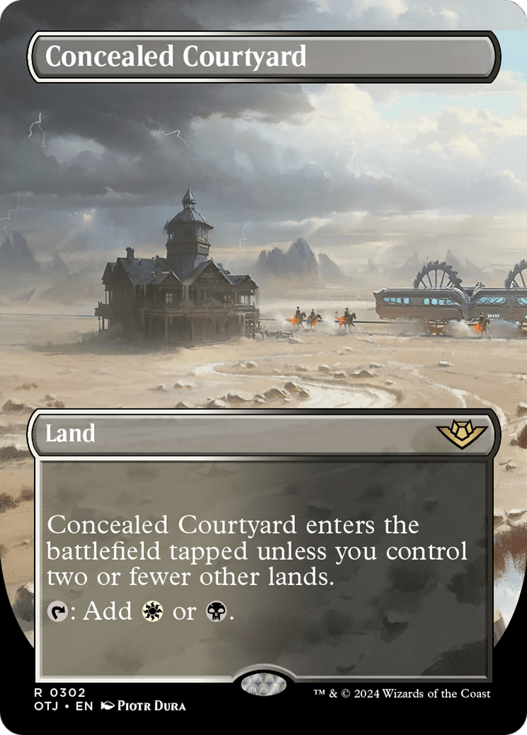 Concealed Courtyard (Borderless) [Outlaws of Thunder Junction] | Chromatic Games