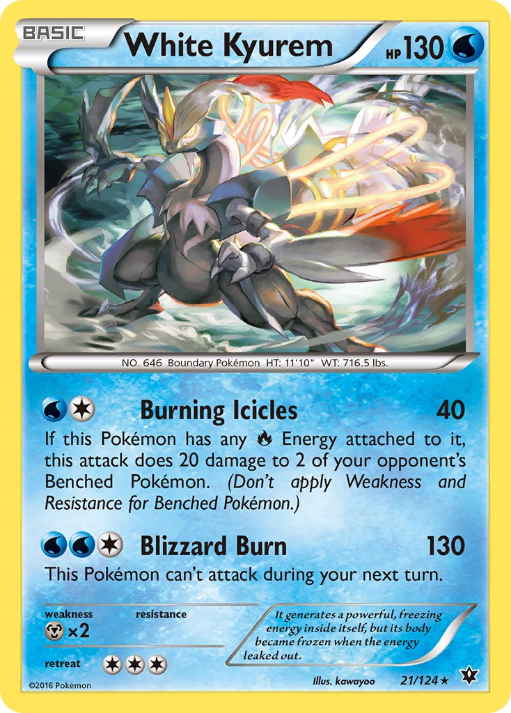 White Kyurem (21/124) (Theme Deck Exclusive) [XY: Fates Collide] | Chromatic Games