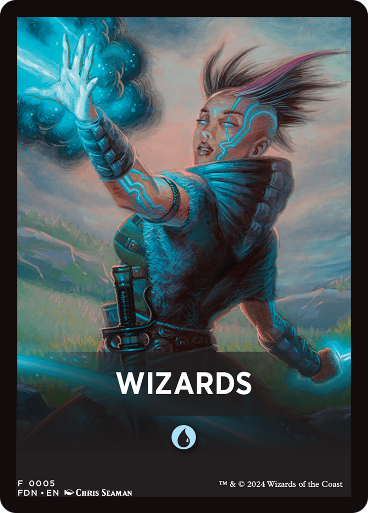 Wizards Theme Card [Foundations Tokens] | Chromatic Games