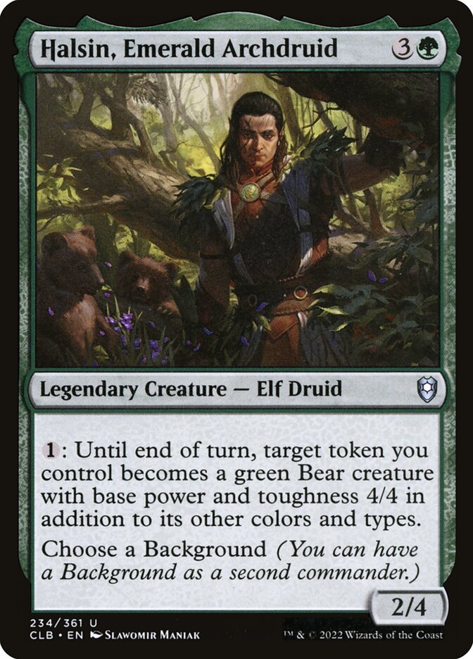 Halsin Emerald Archdruid 234 (Commander Legends: Battle for Baldur's Gate)  - Foil | Chromatic Games