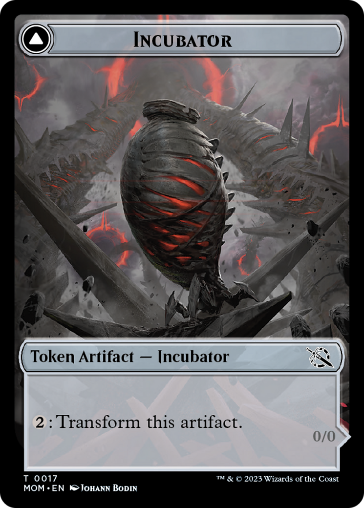 Incubator // Phyrexian (17) Double-Sided Token [March of the Machine Tokens] | Chromatic Games