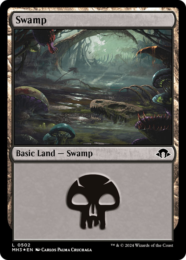 Swamp (0502) (Ripple Foil) [Modern Horizons 3] | Chromatic Games