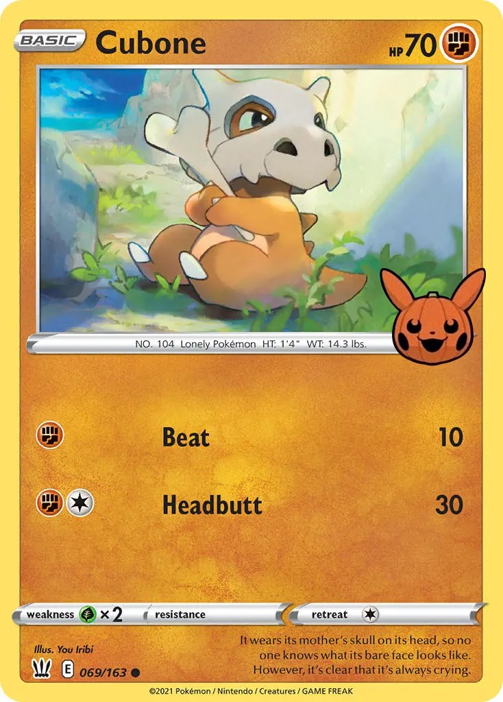 Cubone (069/163) [Trick or Trade] | Chromatic Games