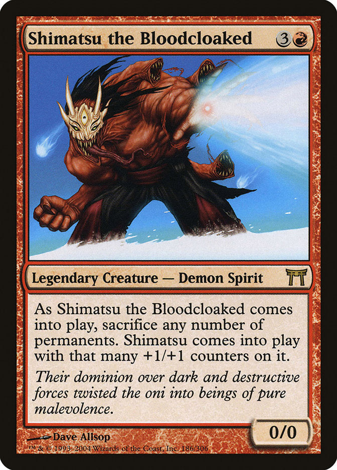 Shimatsu the Bloodcloaked 186/306 (Champions of Kamigawa)  | Chromatic Games