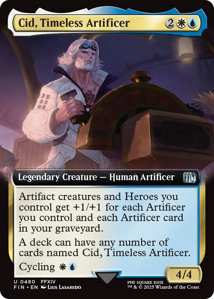 Cid, Timeless Artificer (Extended Art) [FINAL FANTASY] | Chromatic Games