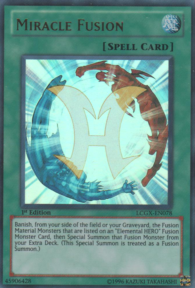 Miracle Fusion [LCGX-EN078] Ultra Rare | Chromatic Games