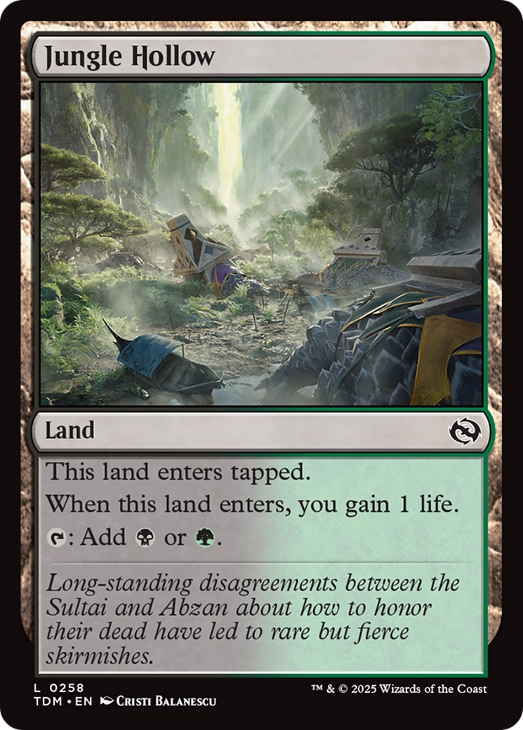 Jungle Hollow [Tarkir: Dragonstorm] | Chromatic Games