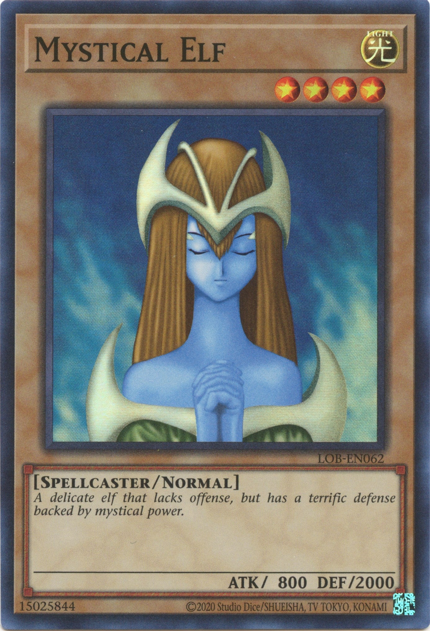 Mystical Elf (25th Anniversary) [LOB-EN062] Super Rare | Chromatic Games