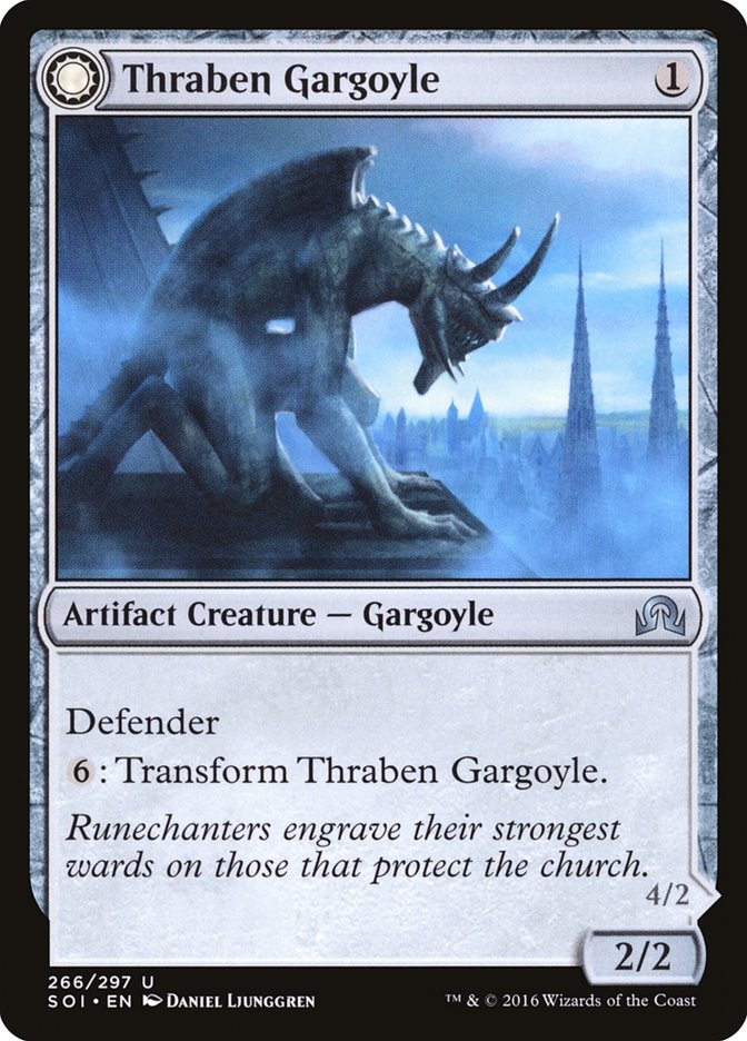 Thraben Gargoyle // Stonewing Antagonizer 266/297 (Shadows over Innistrad)  | Chromatic Games