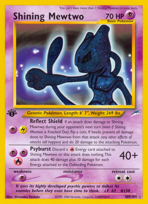 Shining Mewtwo (109/105) [Neo Destiny 1st Edition] | Chromatic Games