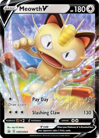 Meowth V (SWSH004) [Sword & Shield: Black Star Promos] | Chromatic Games