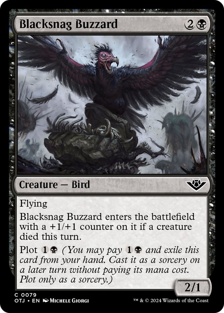 Blacksnag Buzzard [Outlaws of Thunder Junction] | Chromatic Games